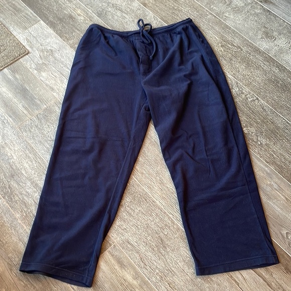 Navy Blue Mens Fleece Pants by Cherokee Size Large - Picture 2 of 4